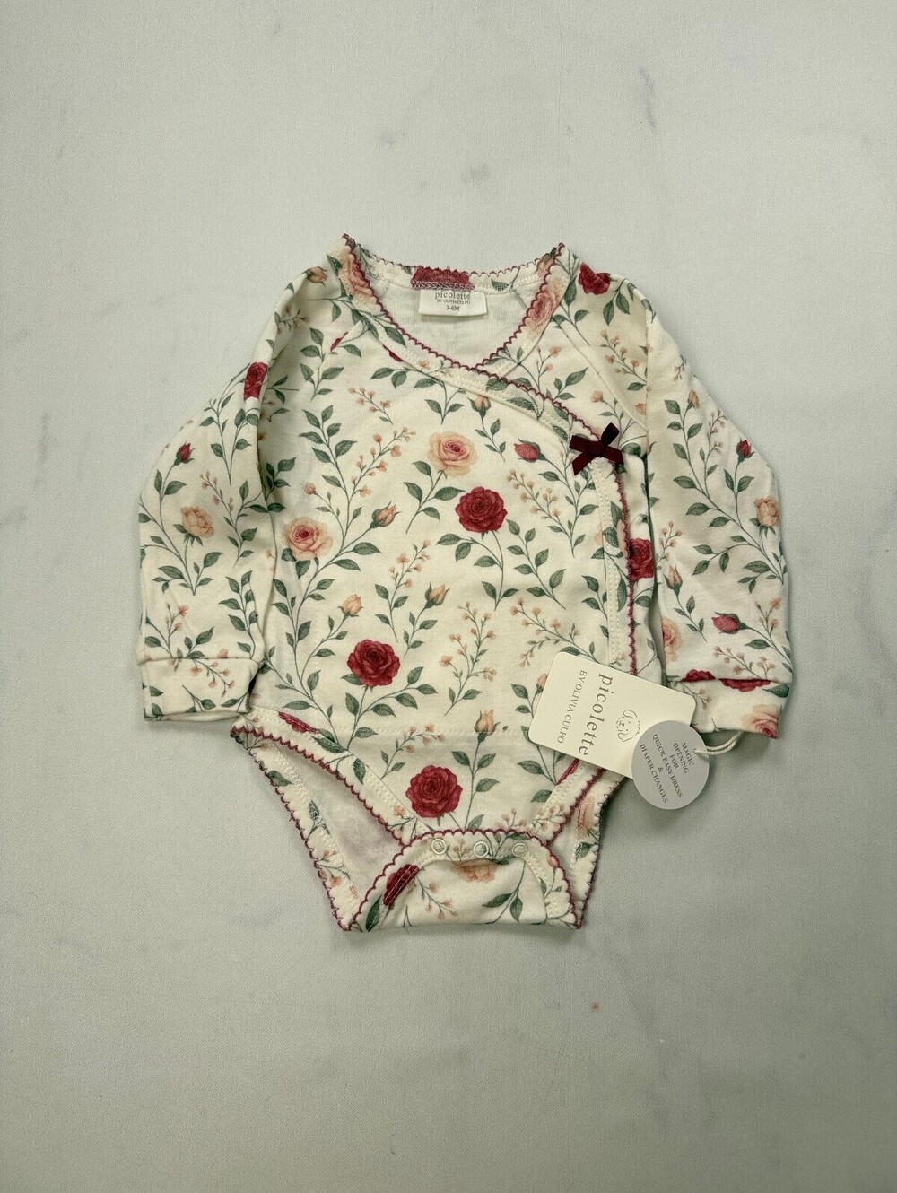 Picolette By Olivia Culpo Baby Bodysuit Cream Modern - Girls 3-6M